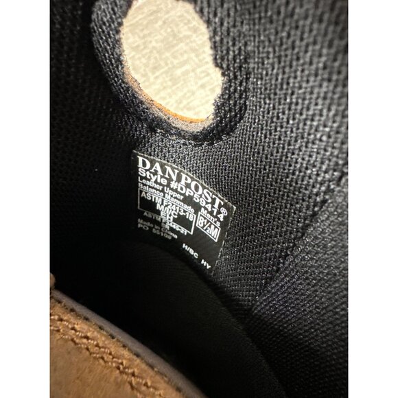 Dan Post Hurricane Series Mens Sz 8.5 Brown Leather Waterproof Work Boots - Picture 11 of 15